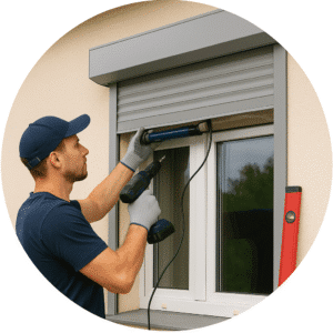 nstallation d’un volet roulant motorisé par un artisan professionnel