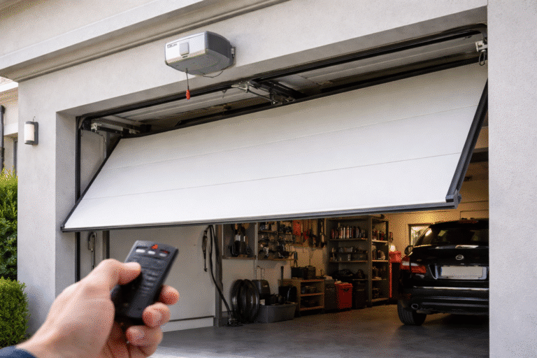 porte de garage bloquée